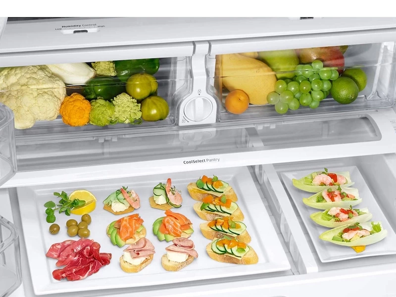 25 cu. ft. French Door Refrigerator with External Water & Ice Dispenser RF263BEAESRAA