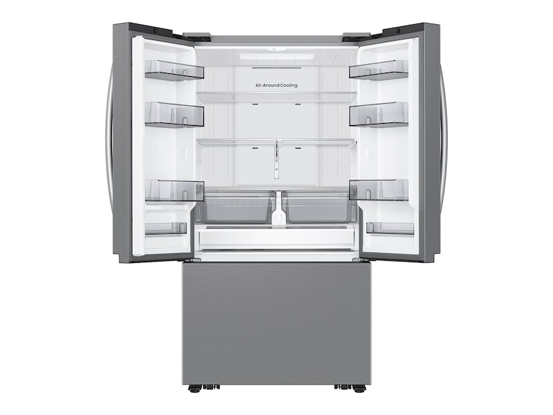 27 cu. ft. Mega Capacity Counter Depth 3-Door French Door Refrigerator with Dual Auto Ice Maker in Stainless Steel RF27CG5100SR