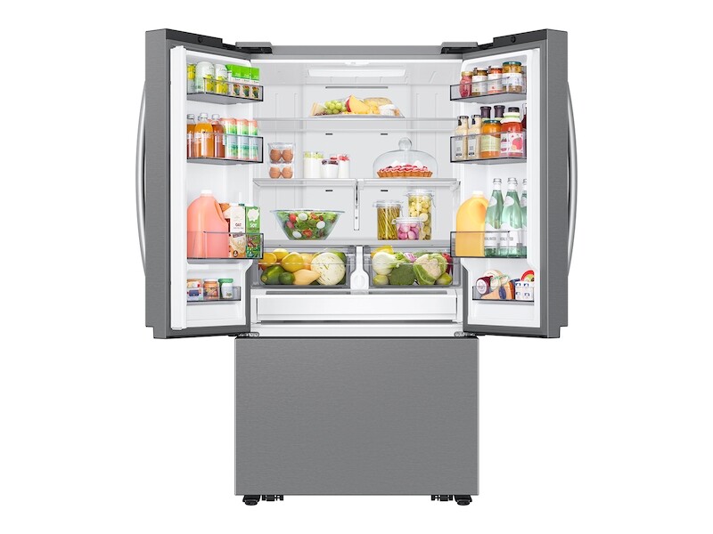 27 cu. ft. Mega Capacity Counter Depth 3-Door French Door Refrigerator with Dual Auto Ice Maker in Stainless Steel RF27CG5100SR