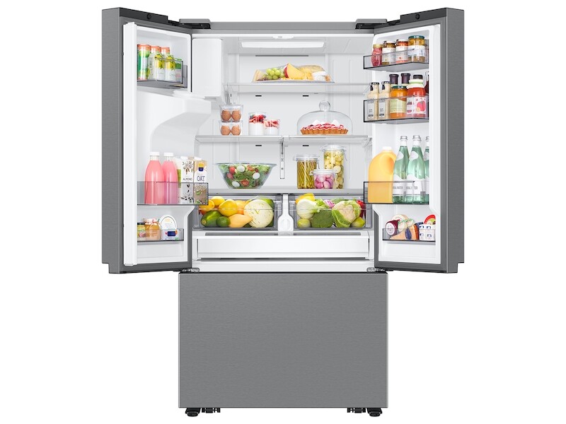 26 cu. ft. Mega Capacity Counter Depth 3-Door French Door Refrigerator with External Water and Ice Dispenser in Stainless Steel RF27CG5B10SRAA