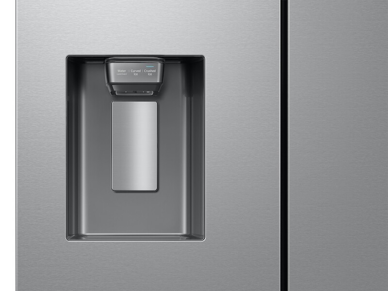 26 cu. ft. Mega Capacity Counter Depth 3-Door French Door Refrigerator with External Water and Ice Dispenser in Stainless Steel RF27CG5B10SRAA