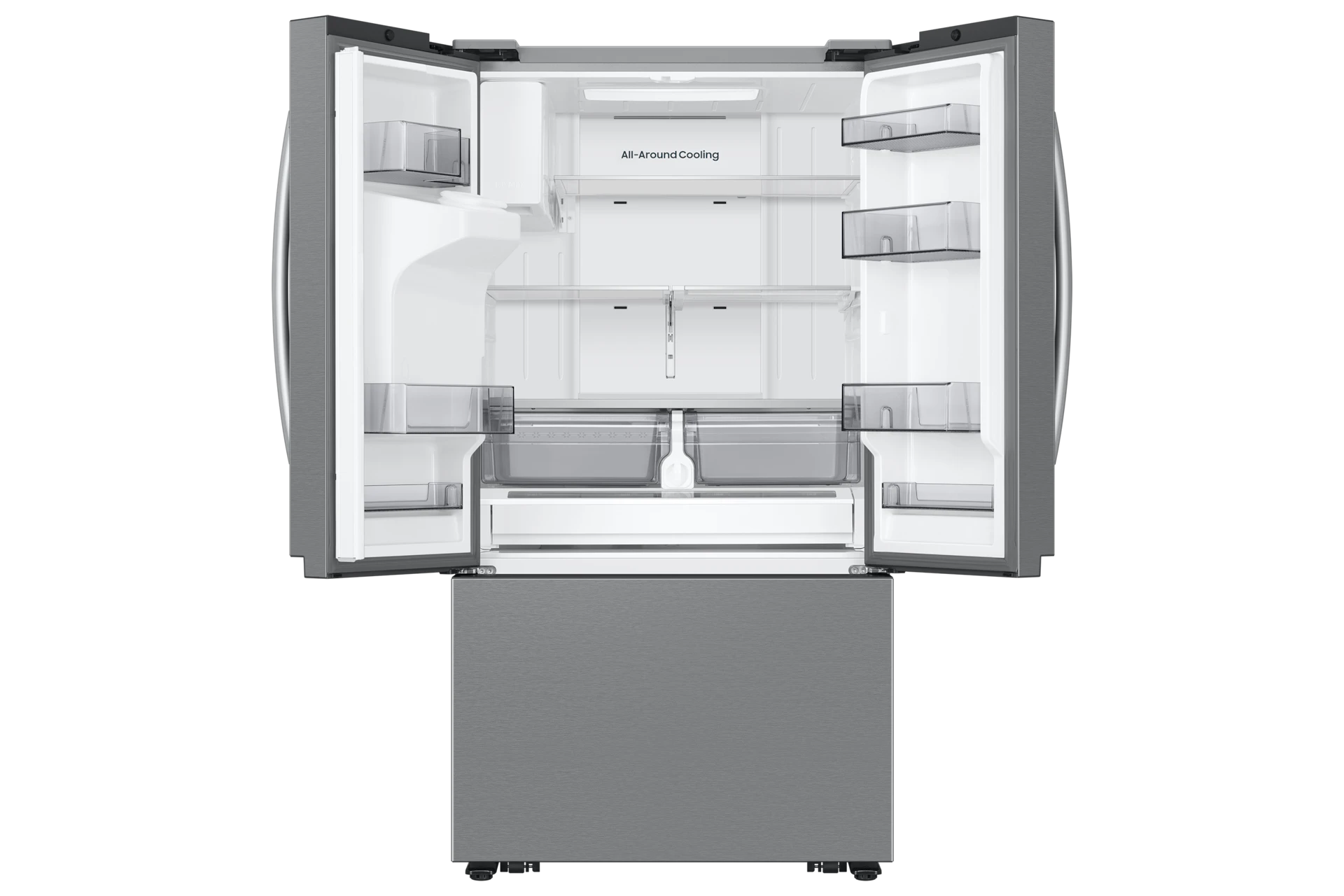 Bespoke AI 3-Door French Door Mega Capacity | External Water & Ice Dispenser | 26 cu. ft. RF27CG5B30SRAA