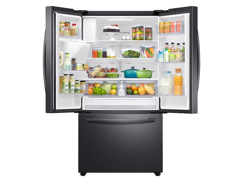 27 cu. ft. Large Capacity 3-Door French Door Refrigerator with External Water & Ice Dispenser RF27T5201SGAA