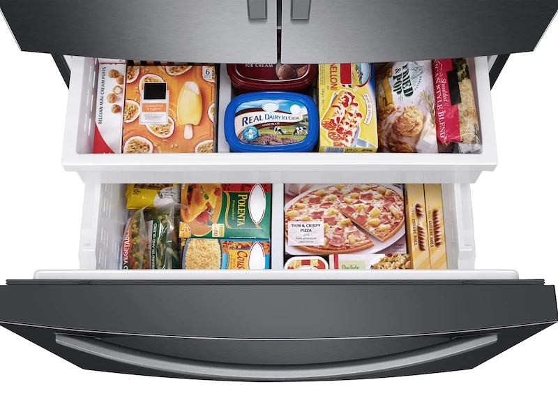 27 cu. ft. Large Capacity 3-Door French Door Refrigerator with External Water & Ice Dispenser RF27T5201SGAA