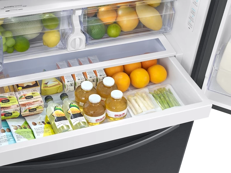 27 cu. ft. Large Capacity 3-Door French Door Refrigerator with External Water & Ice Dispenser RF27T5201SGAA