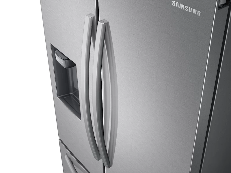 27 cu. ft. Large Capacity 3-Door French Door Refrigerator with External Water & Ice Dispenser RF27T5201SR