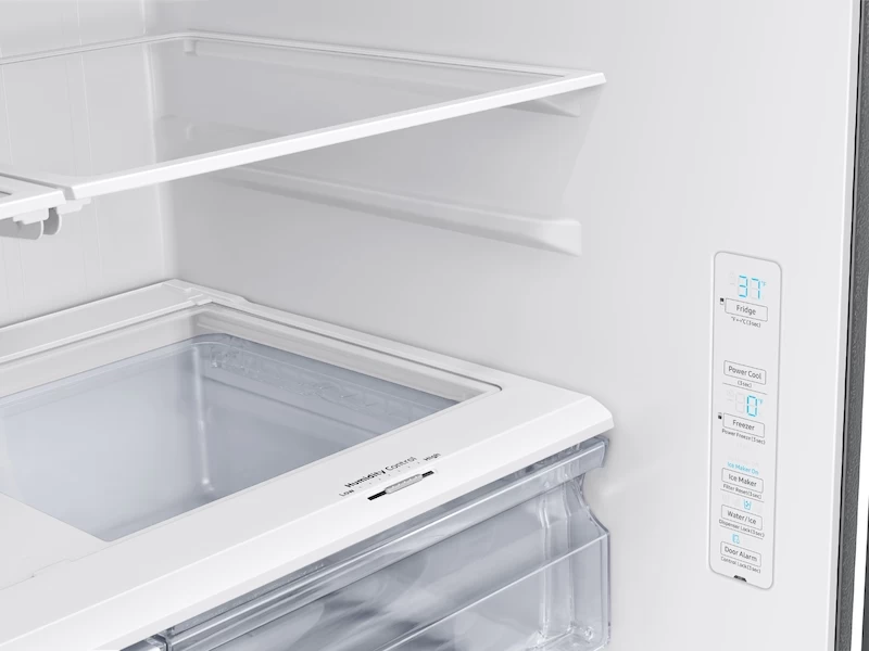 27 cu. ft. Large Capacity 3-Door French Door Refrigerator with External Water & Ice Dispenser RF27T5201SR