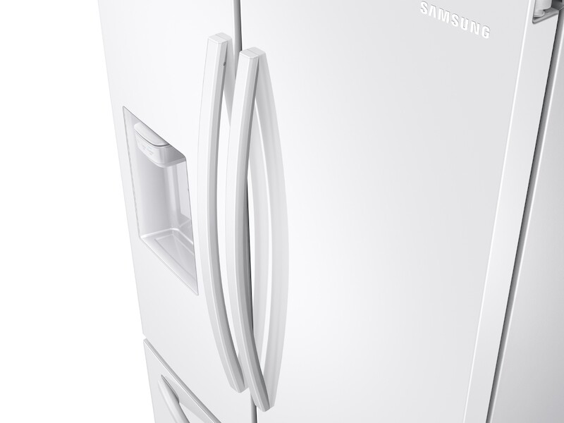 27 cu. ft. Large Capacity 3-Door French Door Refrigerator with External Water & Ice Dispenser in White RF27T5201WWAA