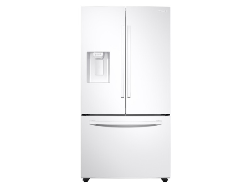 27 cu. ft. Large Capacity 3-Door French Door Refrigerator with External Water & Ice Dispenser in White RF27T5201WWAA