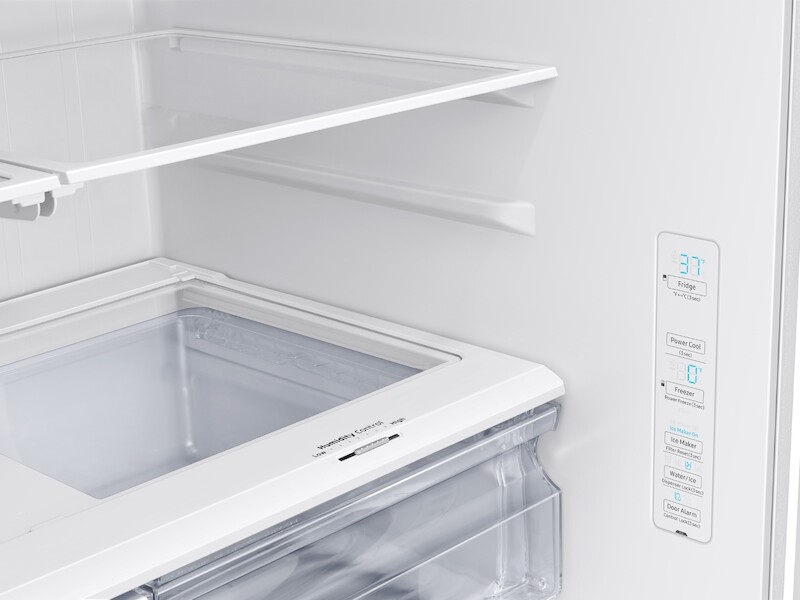 27 cu. ft. Large Capacity 3-Door French Door Refrigerator with External Water & Ice Dispenser in White RF27T5201WWAA