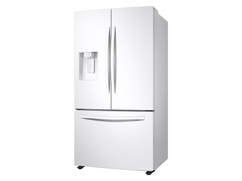27 cu. ft. Large Capacity 3-Door French Door Refrigerator with External Water & Ice Dispenser in White RF27T5201WWAA