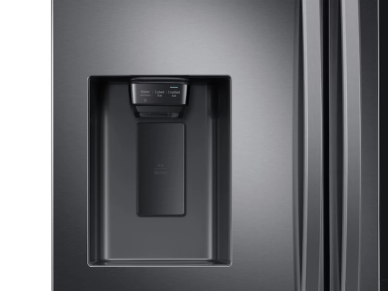 26.5 cu. ft. Large Capacity 3-Door French Door Refrigerator with Family Hub™ and External Water & Ice Dispenser in Black Stainless Steel RF27T5501SGAA