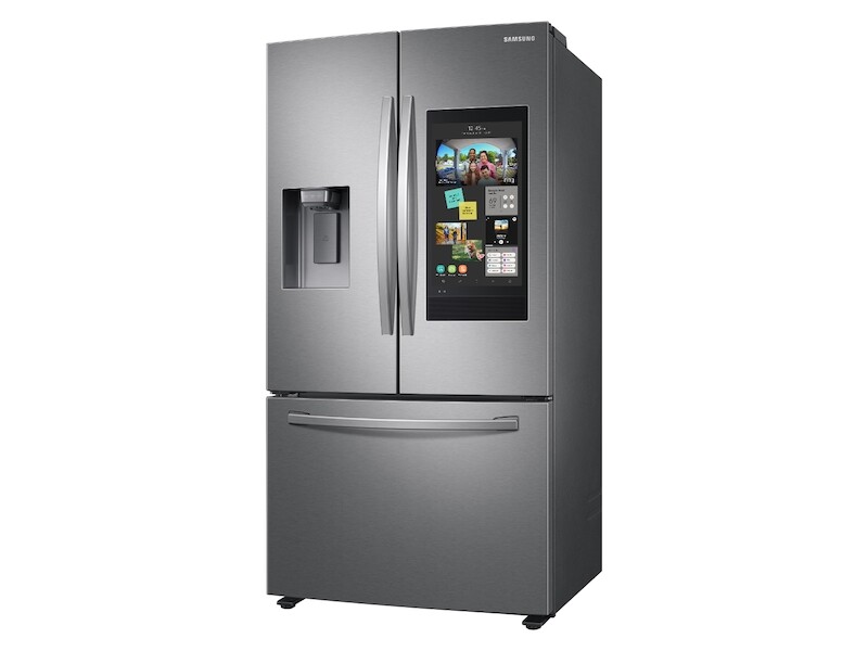 26.5 cu. ft. Large Capacity 3-Door French Door Refrigerator with Family Hub and External Water & Ice Dispenser RF27T5501SR