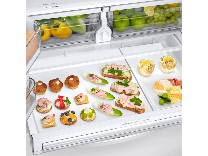 28 cu. ft. Smart 3-Door French Door Refrigerator with AutoFill Water Pitcher RF28R6222WW, product image 5 of 11