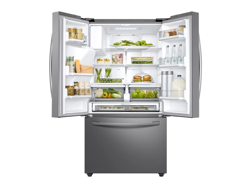 28 cu. ft. 3-Door French Door, Full Depth Refrigerator with Dual Ice Maker in Stainless Steel RF28R6241SRAA