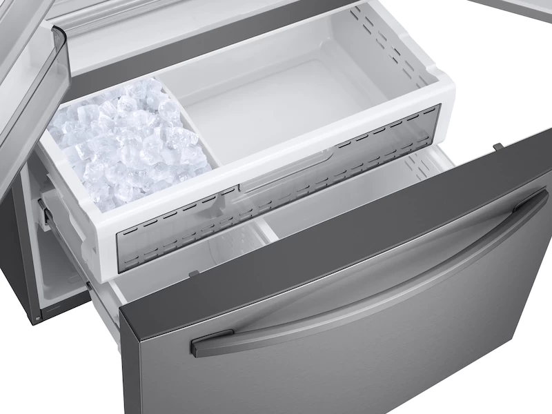 28 cu. ft. 3-Door French Door, Full Depth Refrigerator with Dual Ice Maker in Stainless Steel RF28R6241SRAA