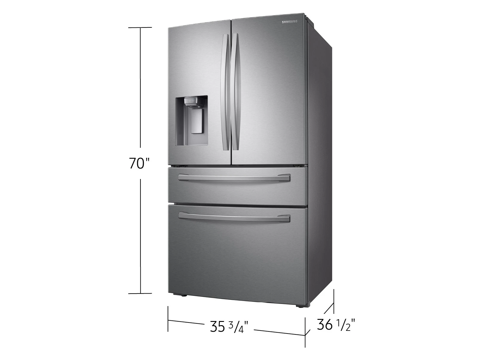 FlexZone™ | External Water & Ice Dispenser | 28 cu.ft. RF28R7201SRAA, product image 3 of 15
