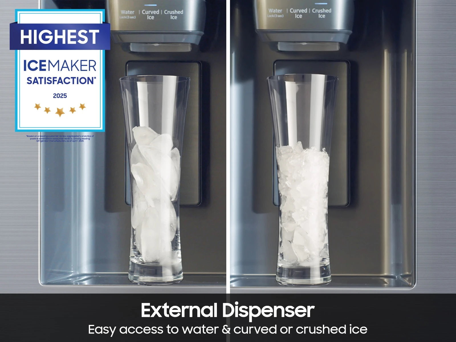 FlexZone™ | External Water & Ice Dispenser | 28 cu.ft. RF28R7201SRAA, product image 4 of 15