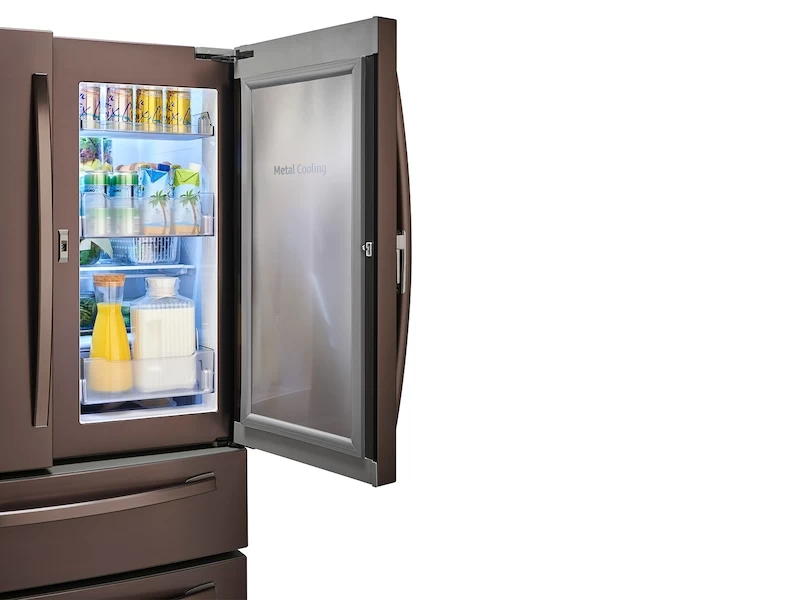 28 cu. ft. Food Showcase 4-Door French Door Refrigerator in Tuscan Stainless Steel RF28R7351DTAA