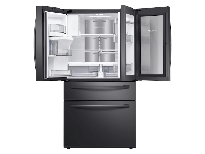 28 cu. ft. Food Showcase 4-Door French Door Refrigerator in Black Stainless Steel RF28R7351SGAA