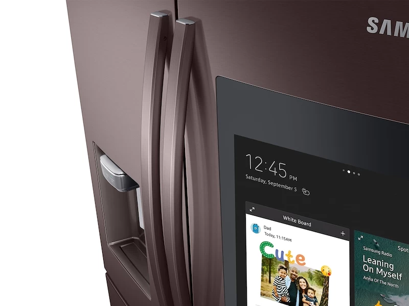 28 cu. ft. 4-Door French Door Refrigerator with 21.5” Touch Screen Family Hub RF28R7551DTAA