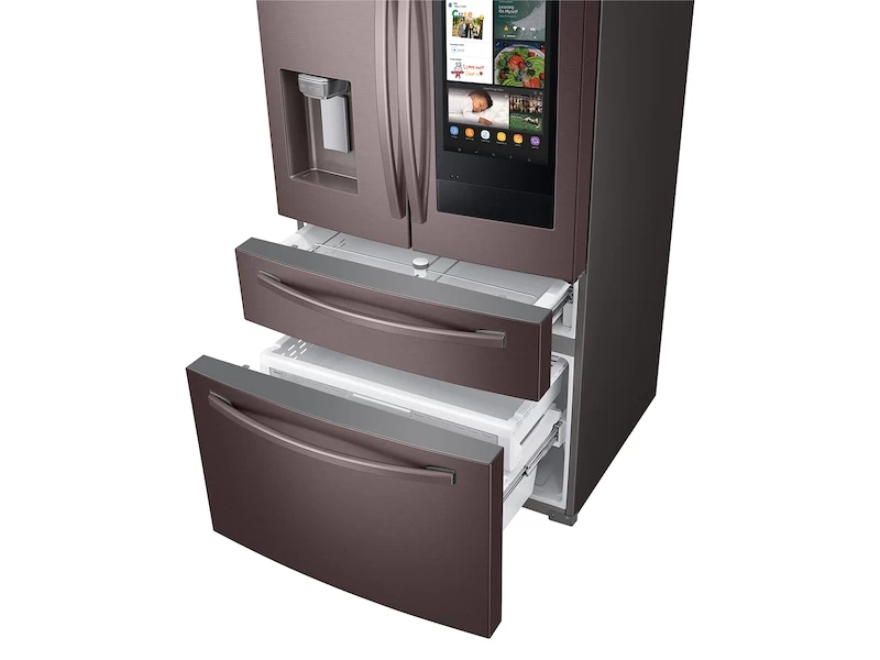 28 cu. ft. 4-Door French Door Refrigerator with 21.5” Touch Screen Family Hub RF28R7551DTAA