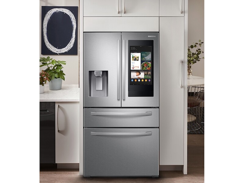 28 cu. ft. 4-Door French Door Refrigerator with 21.5” Touch Screen Family Hub RF28R7551SRAA