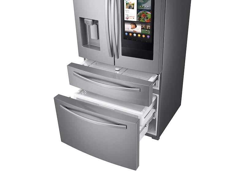28 cu. ft. 4-Door French Door Refrigerator with 21.5” Touch Screen Family Hub RF28R7551SRAA