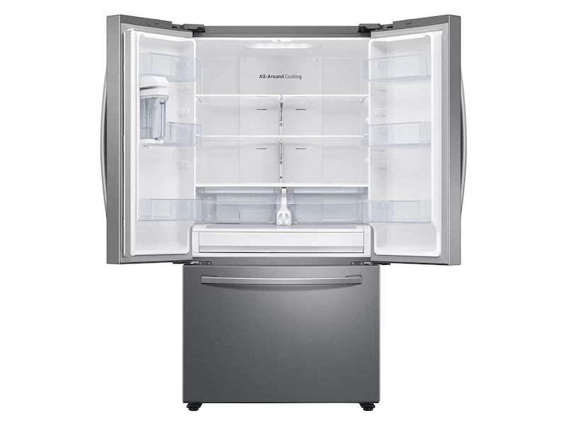 28 cu. ft. Large Capacity 3-Door French Door Refrigerator with AutoFill Water Pitcher in Stainless Steel RF28T5021SRAA