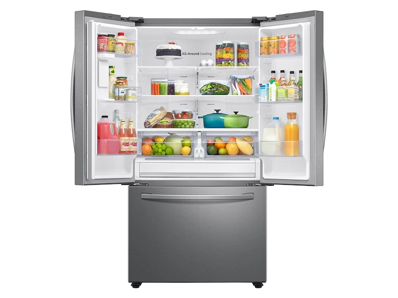 28 cu. ft. Large Capacity 3-Door French Door Refrigerator with Internal Water Dispenser RF28T5101SRAA