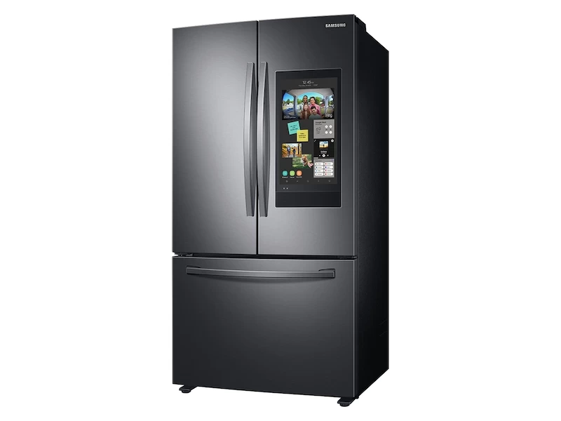28 cu. ft. 3-Door French Door Refrigerator with Family Hub™ in Black Stainless Steel RF28T5F01SGAA