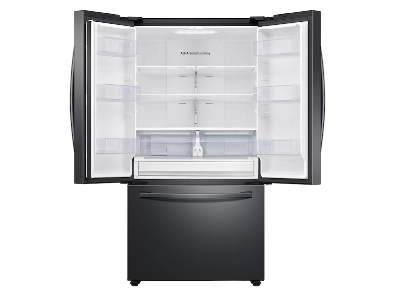 28 cu. ft. 3-Door French Door Refrigerator with Family Hub™ in Black Stainless Steel RF28T5F01SGAA