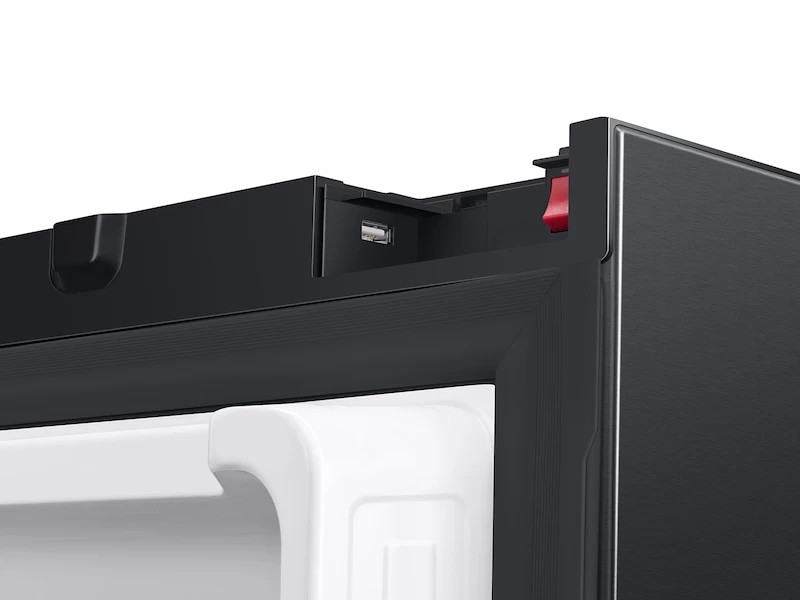 28 cu. ft. 3-Door French Door Refrigerator with Family Hub™ in Black Stainless Steel RF28T5F01SGAA
