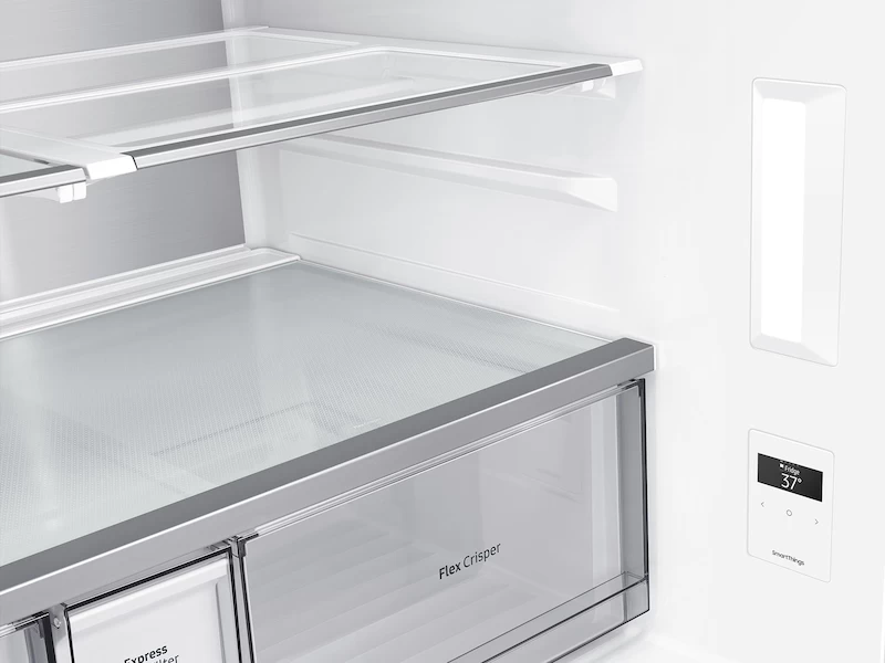 29 cu. ft. Smart 4-Door Flex™ Refrigerator with Beverage Center and Dual Ice Maker in Black Stainless Steel RF29A9671SGAA