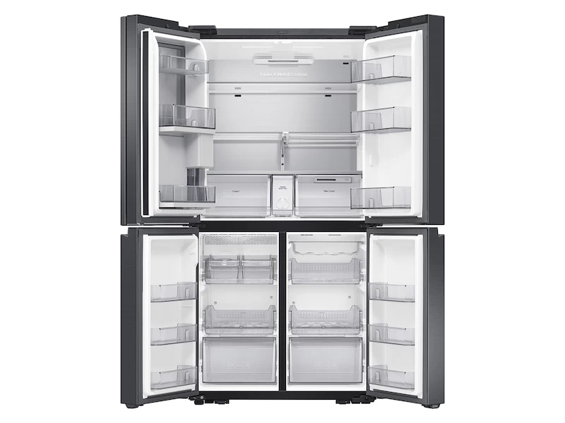 29 cu. ft. Smart 4-Door Flex™ Refrigerator with Family Hub™ and Beverage Center in Black Stainless Steel RF29A9771SGAA