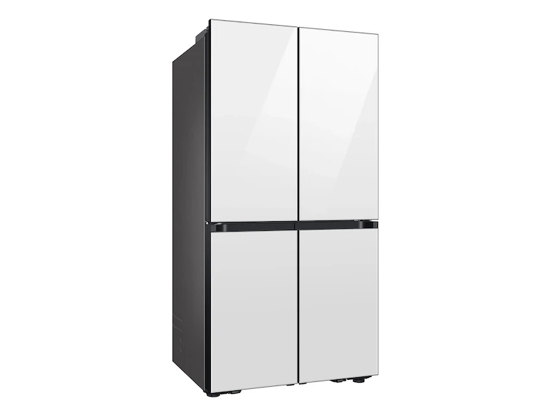 Bespoke 29 cu. ft. 4-Door Flex™ Refrigerator with Beverage Center™ & Customizable Door Panels in White Glass RF29DB960012AA