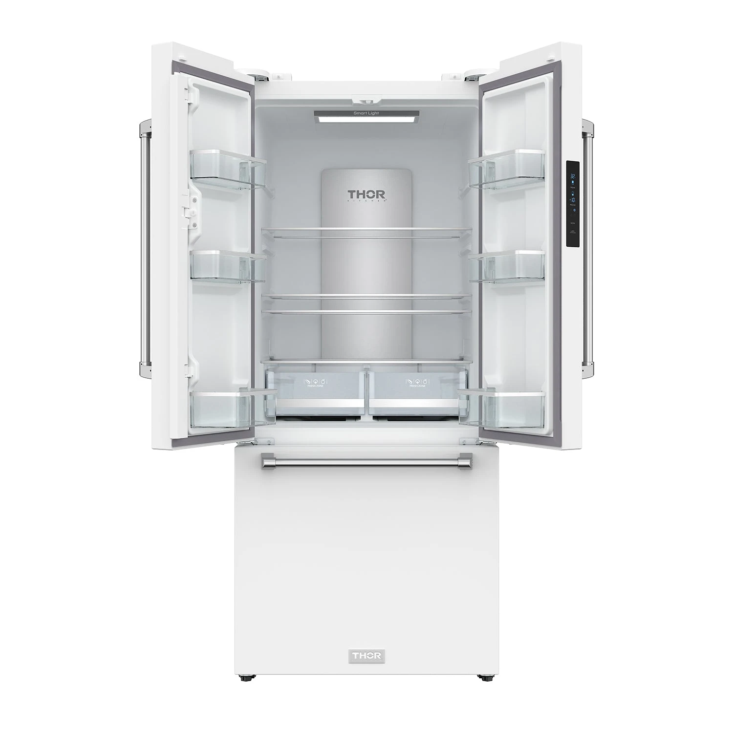 30 Inch Collection French Door Counter Depth Refrigerator With Ice Maker White Gordon Ramsay Series RF3017FFDW