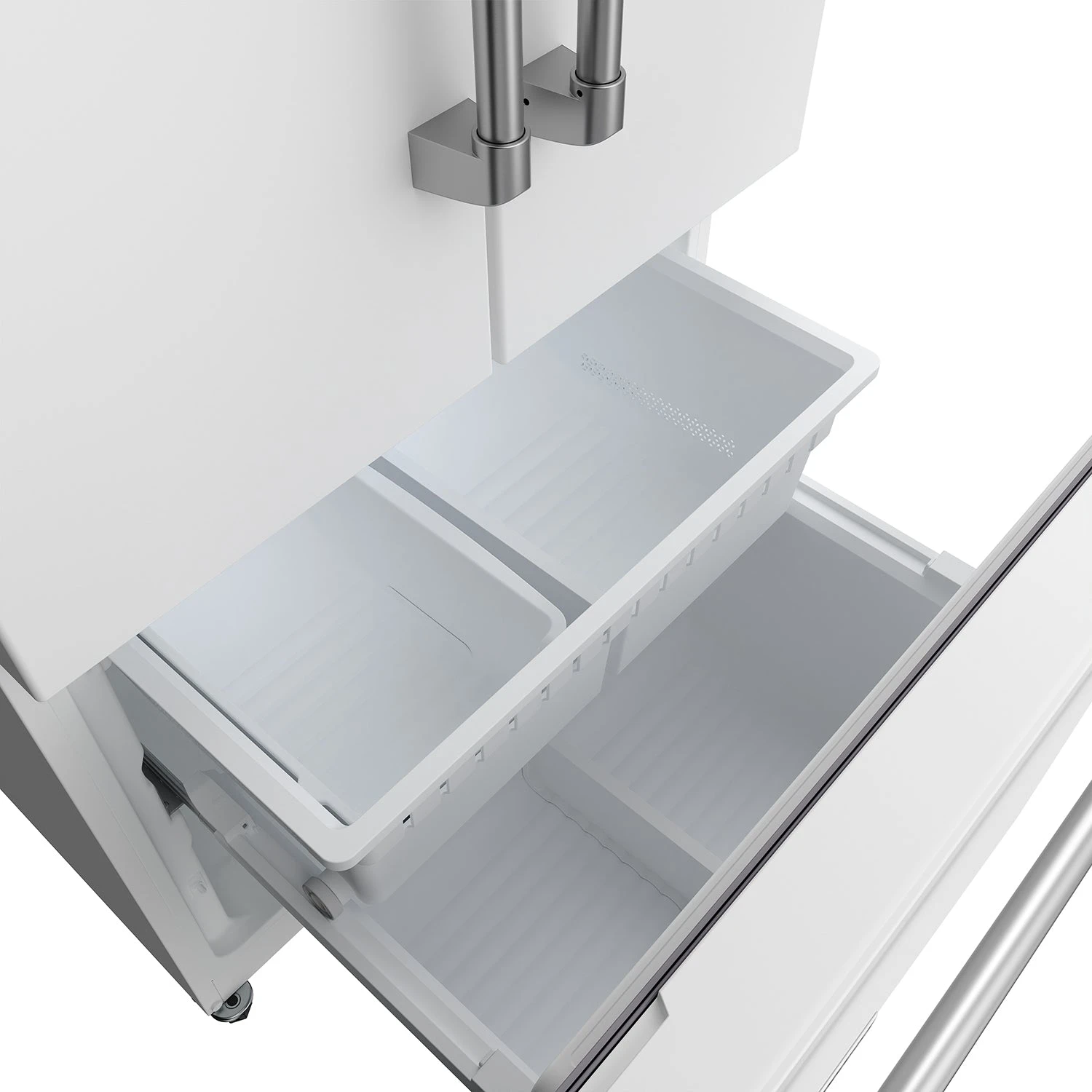 30 Inch Collection French Door Counter Depth Refrigerator With Ice Maker White Gordon Ramsay Series RF3017FFDW