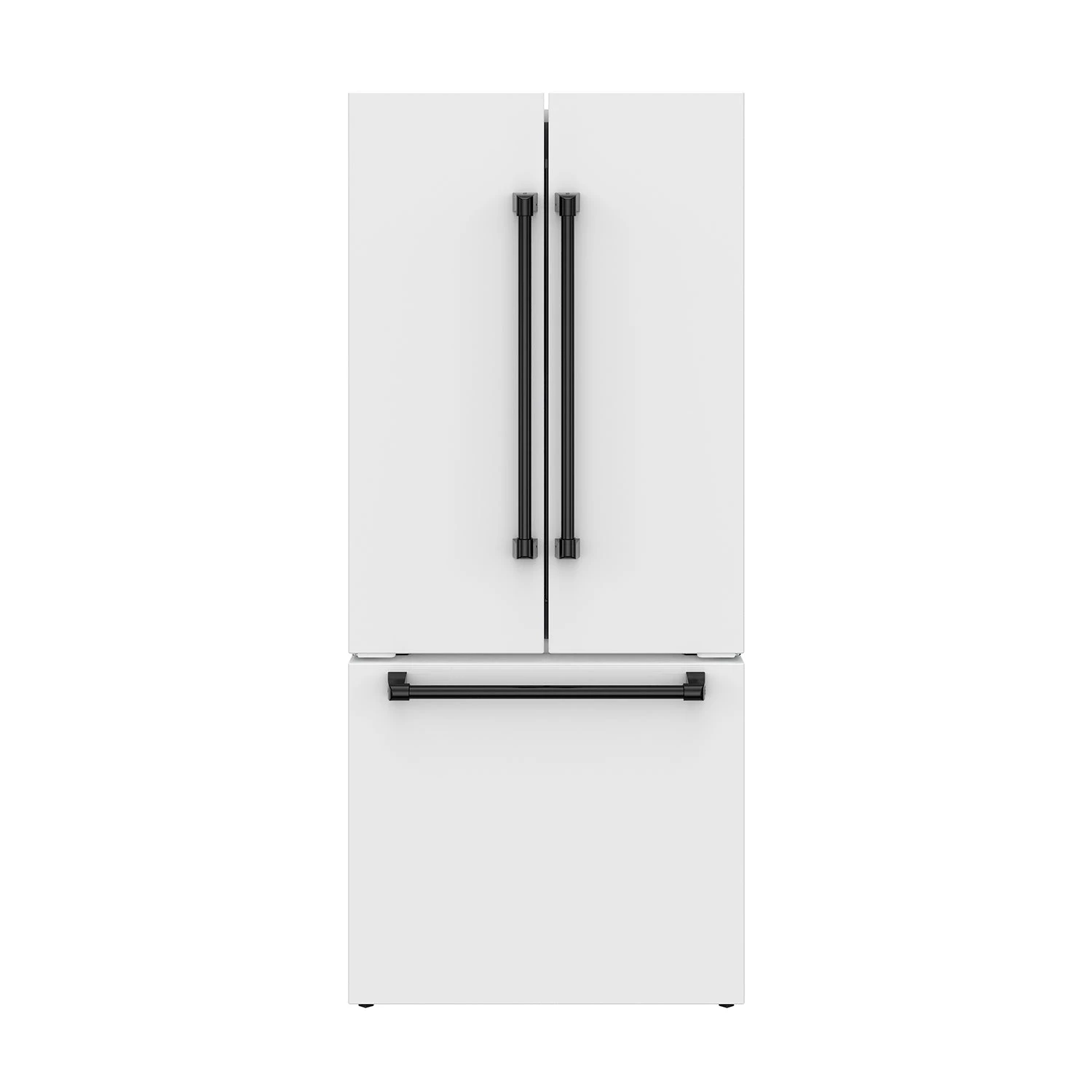 30 Inch French Door Counter Depth Refrigerator With Ice Maker White/black Gordon Ramsay Series RF3017FFDWBLK