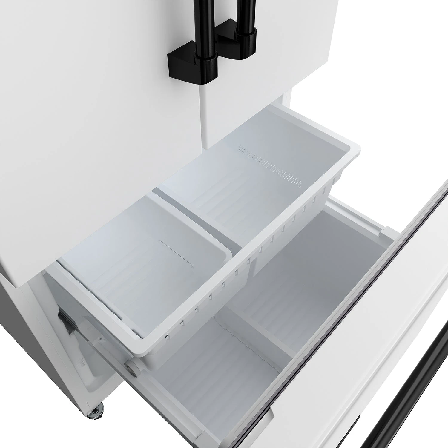 30 Inch French Door Counter Depth Refrigerator With Ice Maker White/black Gordon Ramsay Series RF3017FFDWBLK