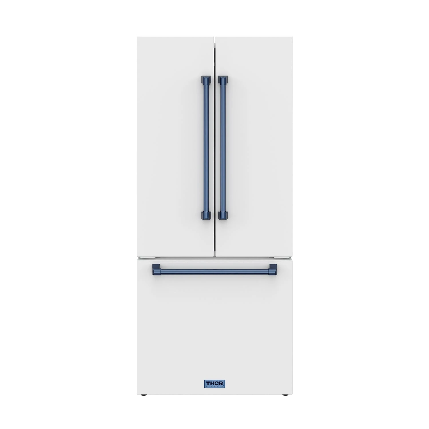 30 Inch French Door Counter Depth Refrigerator With Ice Maker White/blue Gordon Ramsay Series RF3017FFDWBLU