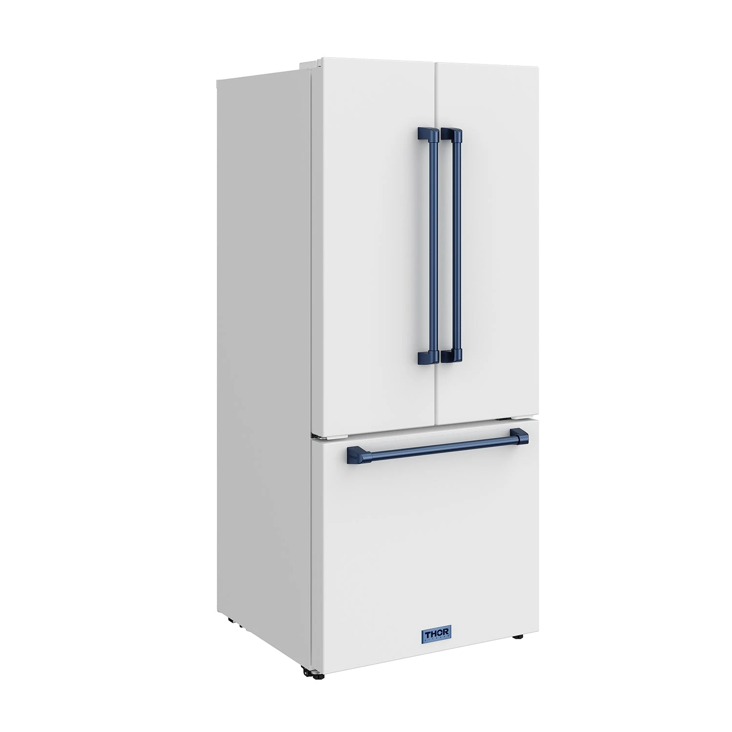 30 Inch French Door Counter Depth Refrigerator With Ice Maker White/blue Gordon Ramsay Series RF3017FFDWBLU