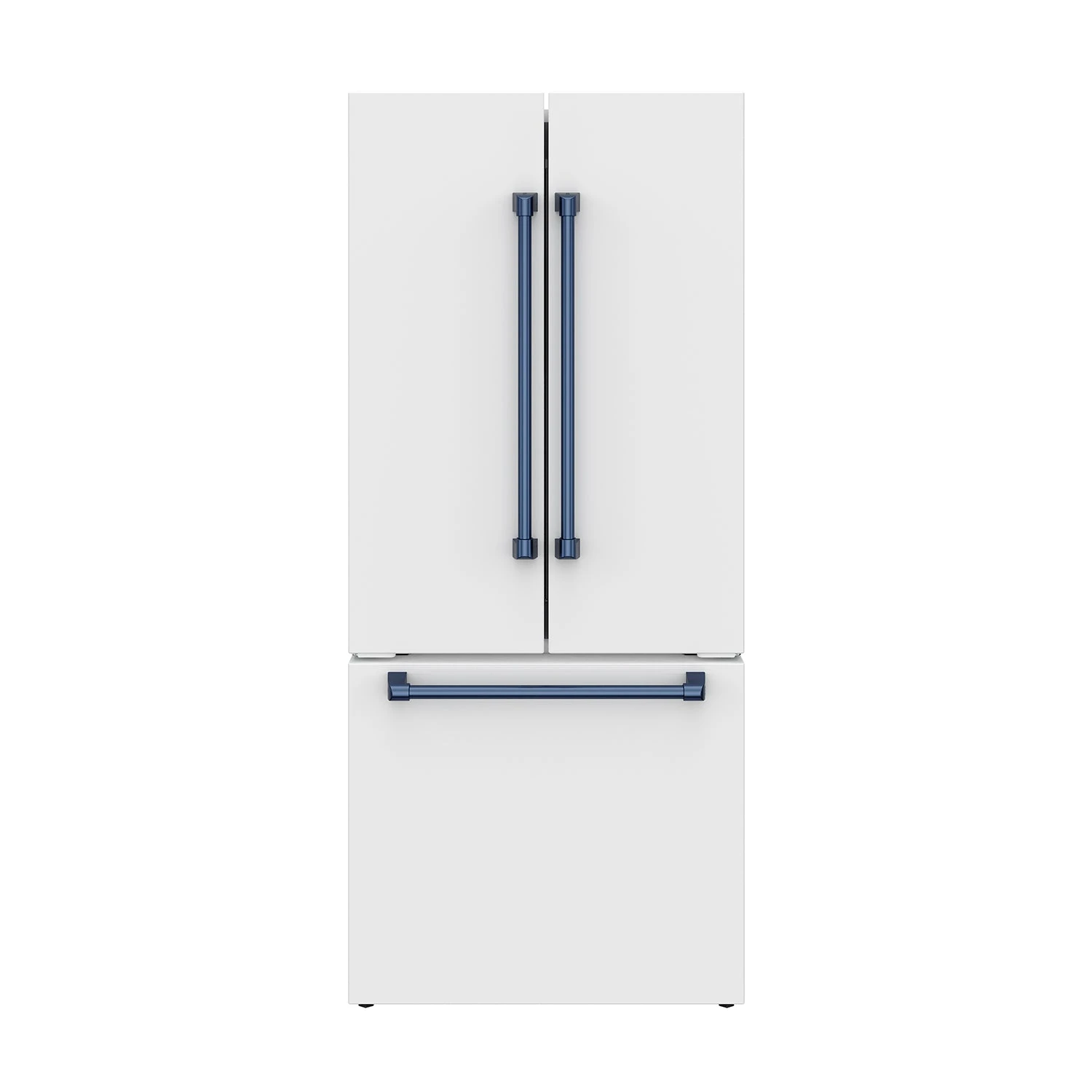 30 Inch French Door Counter Depth Refrigerator With Ice Maker White/blue Gordon Ramsay Series RF3017FFDWBLU