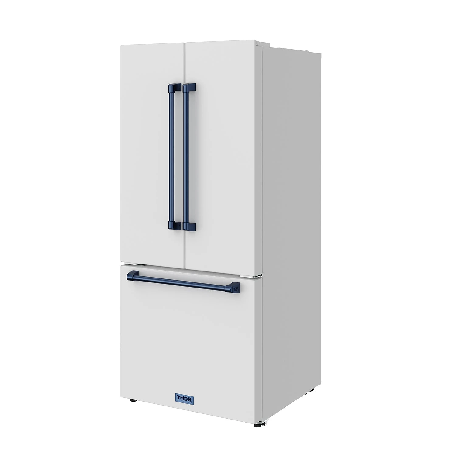 30 Inch French Door Counter Depth Refrigerator With Ice Maker White/blue Gordon Ramsay Series RF3017FFDWBLU