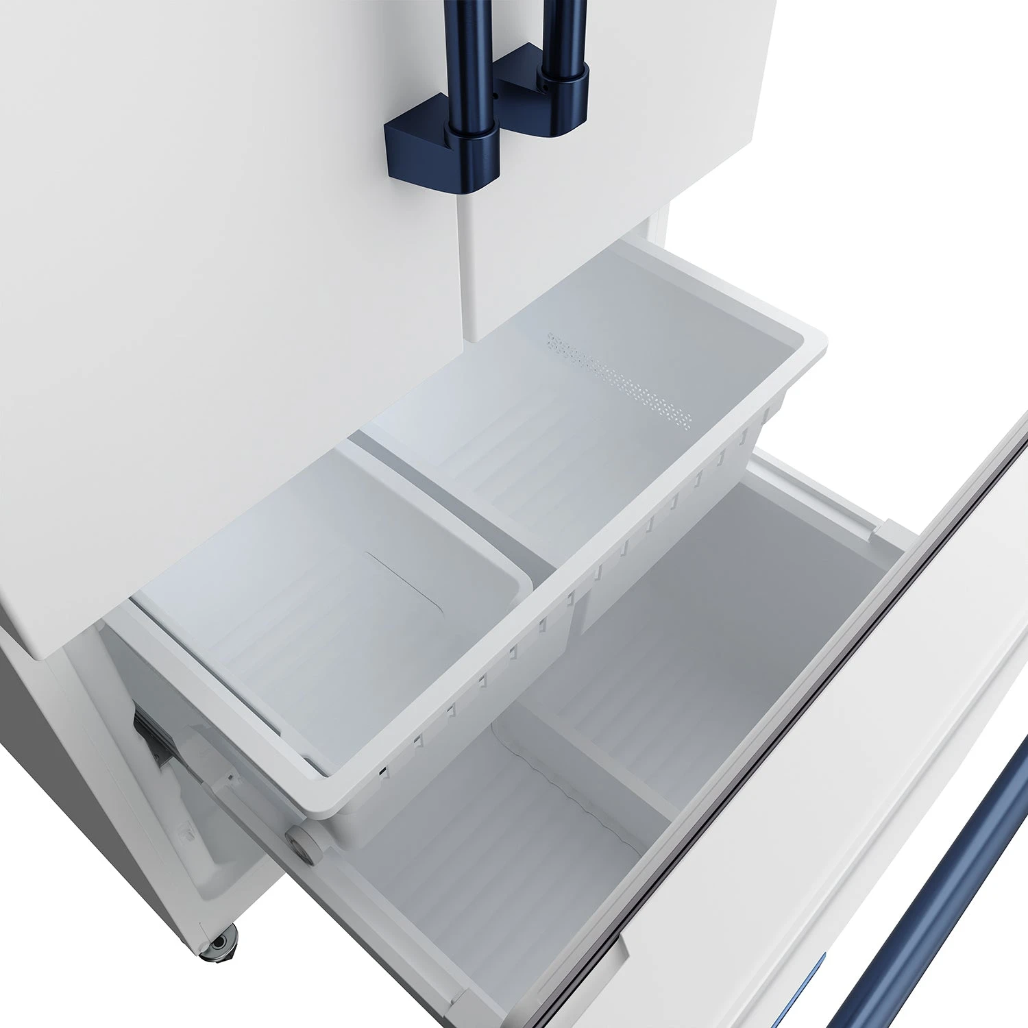 30 Inch French Door Counter Depth Refrigerator With Ice Maker White/blue Gordon Ramsay Series RF3017FFDWBLU