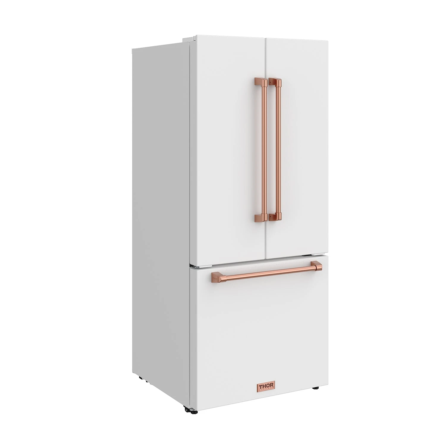 30 Inch French Door Counter Depth Refrigerator With Ice Maker White/rose Gold Gordon Ramsay Series RF3017FFDWRSG