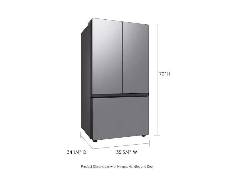 Bespoke 3-Door French Door Refrigerator (30 cu. ft.) with AutoFill Water Pitcher RF30BB6200QLAA