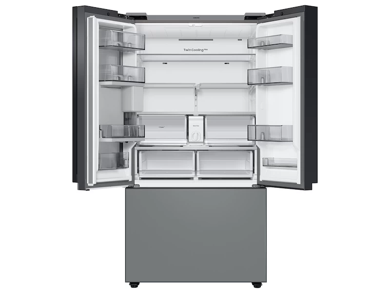 Bespoke 3-Door French Door Refrigerator (30 cu. ft.) – with Top Left and Family Hub Panel RF30BB69006M