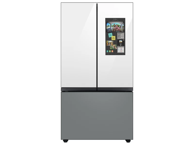 Bespoke 3-Door French Door Refrigerator (30 cu. ft.) – with Top Left and Family Hub Panel RF30BB69006M
