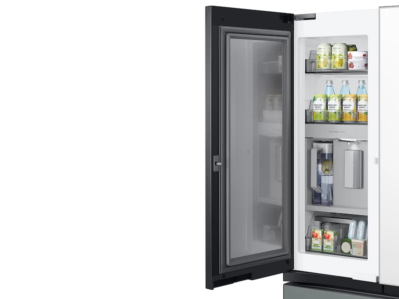 Bespoke 3-Door French Door Refrigerator (30 cu. ft.) – with Top Left and Family Hub Panel RF30BB69006M
